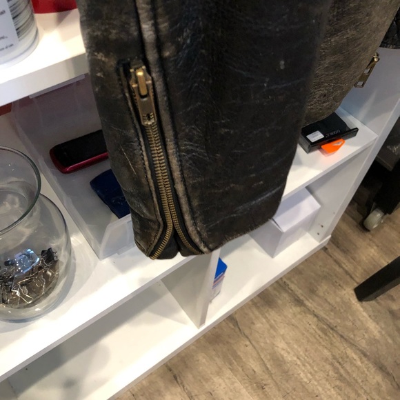 Levi’s leather cafe racer large brown vintage 90’s - Picture 8 of 8